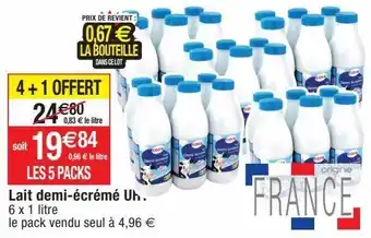 Migros Lait demi-écrémé cora offre