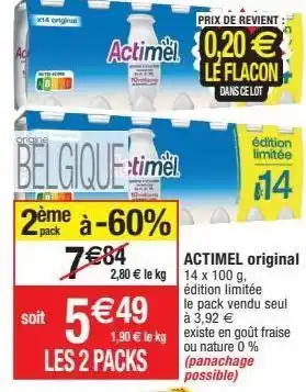 Migros Lait actimel offre