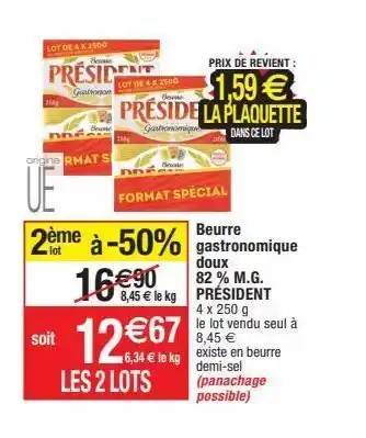 Migros Beurre président offre