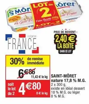 Migros Beurre st moret offre