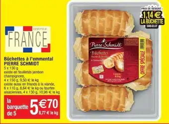 Migros Pâtisserie pierre schmidt offre