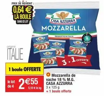 Migros Mozzarella casa azzurra offre