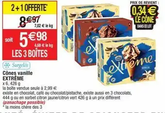 Migros Glace extrême offre