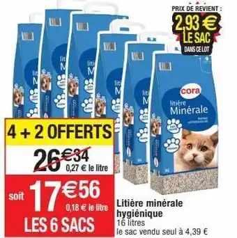 Litière pour chats cora