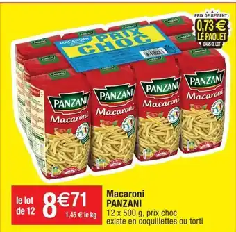 Migros Pâtes panzani offre