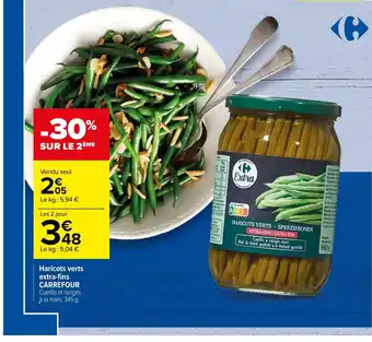 Carrefour Haricots verts extra-fins Carrefour offre