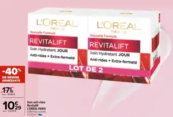 Carrefour Market L’oréal paris soin anti-rides revitalift offre