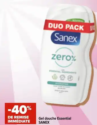 Carrefour Market Sanex bon plan sur le gel douche essential sanex offre