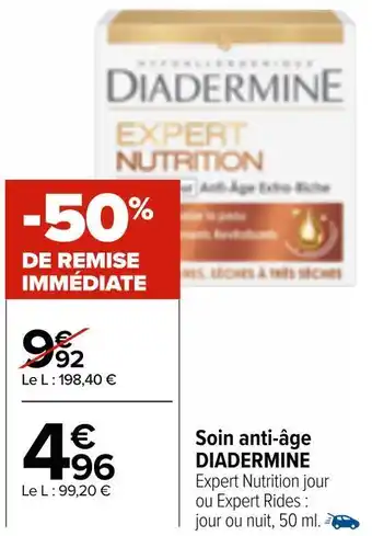 Carrefour Market Diadermine soin anti-âge offre