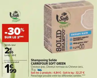 Carrefour Market Carrefour soft green shampooing solide offre