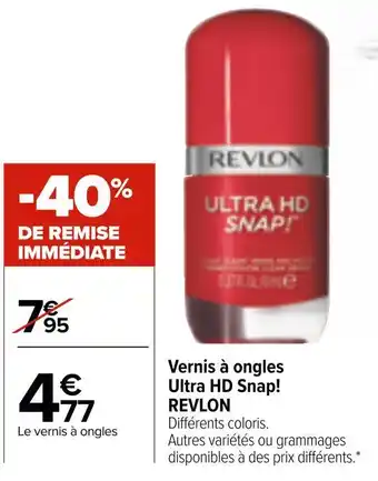 Carrefour Market Revlon vernis à ongles ultra hd snap! offre