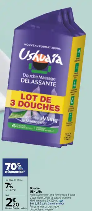 Carrefour Market Ushuaïa douche offre