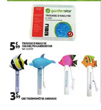 Auchan Direct Trousse Danalyse Chrlore-ph Gardenstar Of Gre Thermometre Animaux offre
