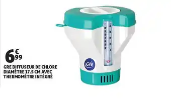 Gre Diffuseur De Chlore Diametre 17.5 Cm Avec Thermometre Integre