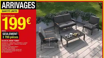 Brico Dépôt Salon De Jardin offre