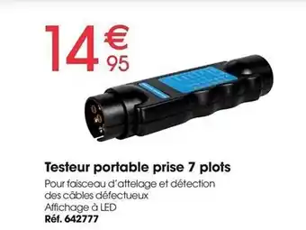 Testeur Portable Prise 7 Plots