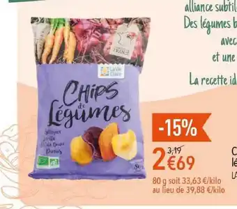 La Vie Claire Chips De Légumes offre
