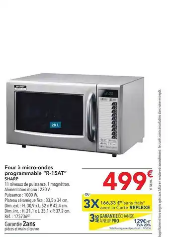 METRO Four à Micro-ondes Programmable offre