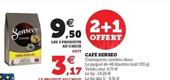 U Express Café Senseo 2+1 Offert offre
