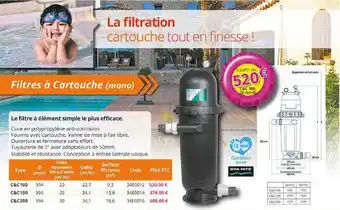 Filtres Ă Cartouche (mono) :
