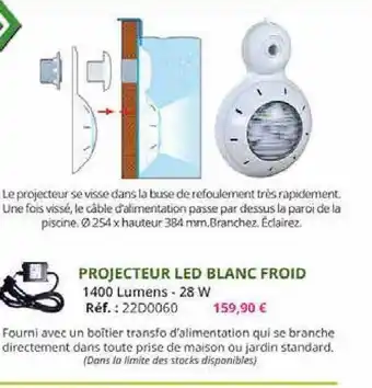 Projecteur Led Blanc Froid