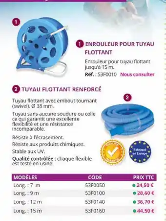 Enrouleurs Pour Tuyau Flottant, Tuyau Flottant Renforcé