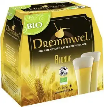 Géant Casino Bière Blonde bio 5% vol. offre