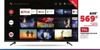 Hyper U TCL Téléviseur Led 4k 65 offre