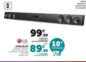 Hyper U Barre de Son offre