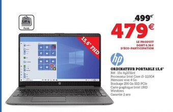 Hyper U Ordinateur Portable 15,6 offre