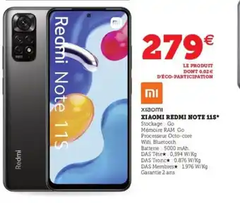 Hyper U Xiaomi Redmi Note 11s offre