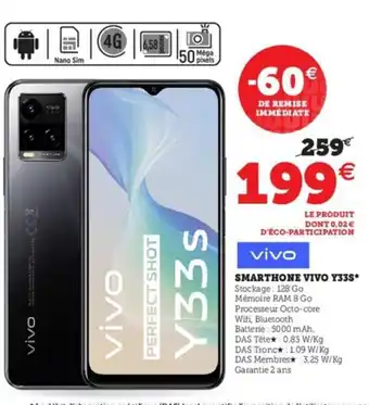 Hyper U Vivo Smartphone Vivo Y33s offre