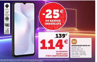 Hyper U Smartphone Redmi 9A offre