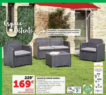 Hyper U Salon de Jardin Arenal offre