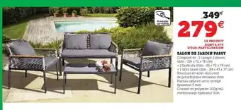 Hyper U Salon de Jardin Passy offre