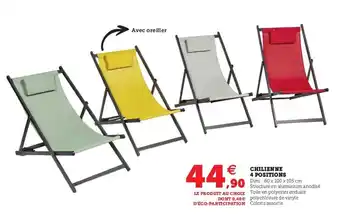 Hyper U Chilienne 4 Positions offre