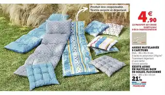 Hyper U Existe Aussi En Matelas Bain de Soleil Floconné offre
