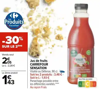 Carrefour Market Carrefour jus de fruits offre