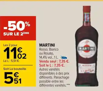 Carrefour Martini martini offre