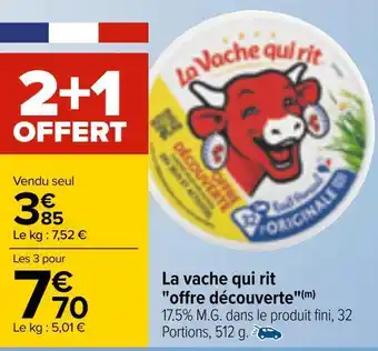 Carrefour La vache qui rit la vache qui rit "offre découverte" offre