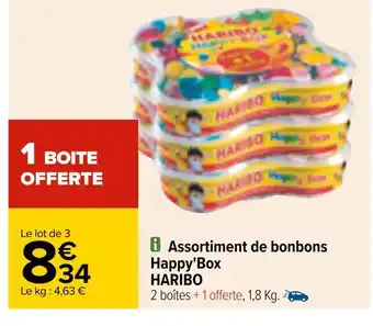 Carrefour Haribo assortiment de bonbons offre