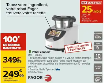 Carrefour Fagor robot connecté offre