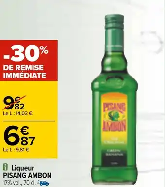 Carrefour Pisang ambon liqueur offre