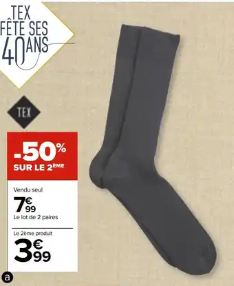 Carrefour Mi-chaussettes fil d'écosse homme offre