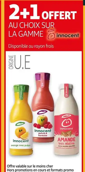 Auchan Innocent bon plan sur la gamme innocent offre