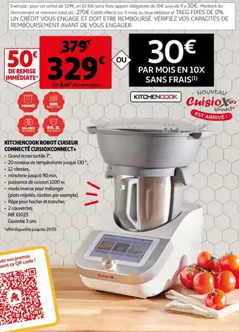 Auchan Kitchencook robot cuiseur connecté cuisioxconnect+ offre