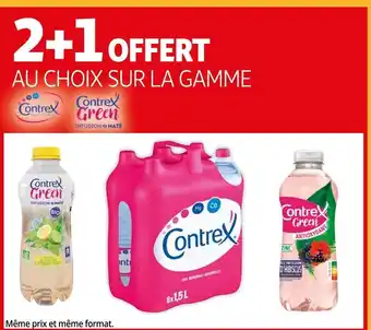 Auchan Contrex bon plan sur la gamme de la marque contrex offre