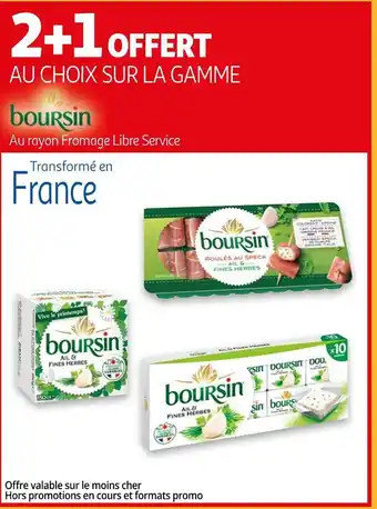 Auchan Boursin bon plan sur la gamme boursin offre