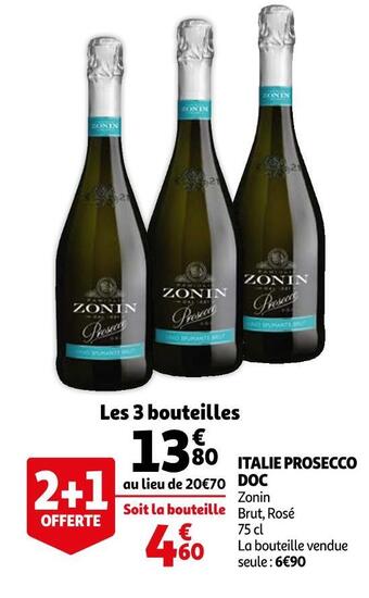 Auchan Italie prosecco offre