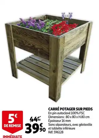 Auchan Carré potager sur pieds offre